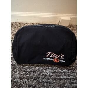 Tito's Handmade Vodka Black Buckle Strap Fanny Pack Waist Bag Printed Inside
